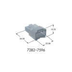 Yazaki 7282-7596 0.64(025) Series 16-Way Male Unsealed Housing