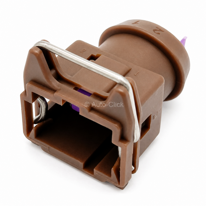 144473-2 2-Way Female JPT Style Brown Connector inc Terminals