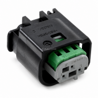 TE Connectivity 2-967642-1 3-Way Female MQS 0.63mm Connector Housing