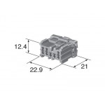 6098-0247 MT Series 8-Way Grey Female Housing