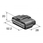 Sumitomo 6195-0038 DL 090 8-Way Female Connector Housing