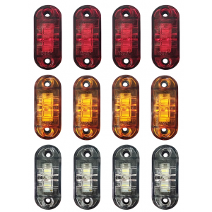 4 x LED SIDE MARKER LIGHTS 12/24V