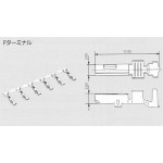 Yazaki 7116-4025 2.3II 090II Female Terminal 0.3-0.5mm² Crimp Terminal