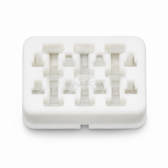 6918-0332 8-Way Front Lock TPA Retainer Clip | White