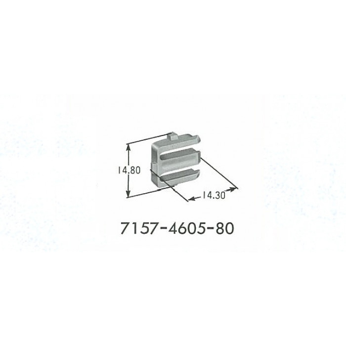 Yazaki 7157-4605-80 SSD 6-Way TPA Secondary Lock Retainer